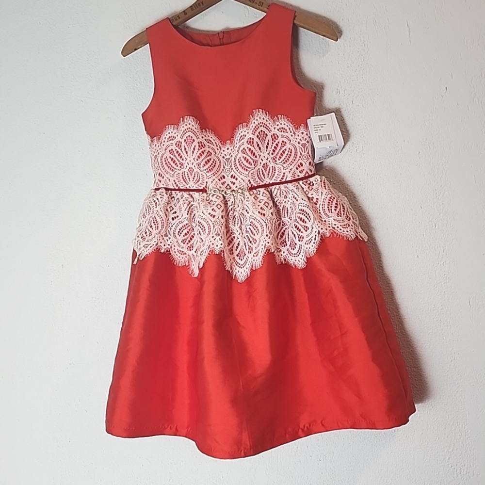 NWT Belle Badgley Mischka girls formal dress, sz 16